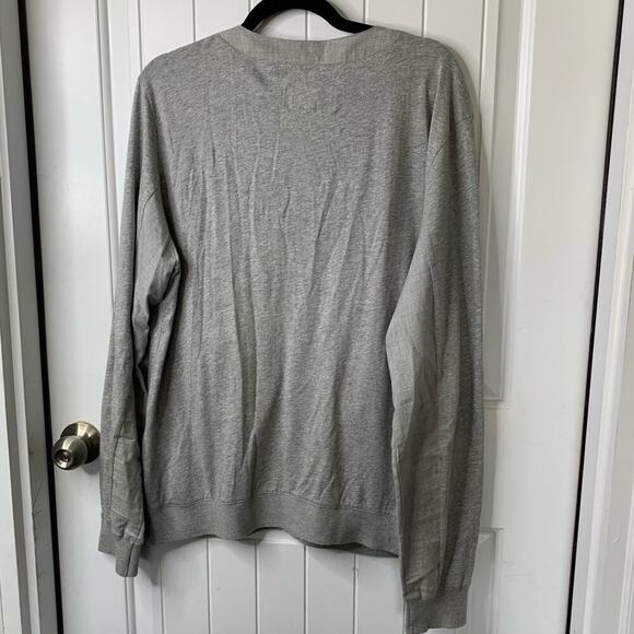 WRK cotton button front cardigan size large men’s minimalist academia - Picture 2 of 5